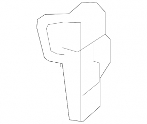 Bracket for interior hood release handle VW Beetle 12-19