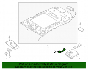 Ceiling handle front left Infiniti QX30 17-18 beige