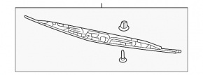 Acura MDX 07-09 Tailgate License Plate Light Bar Without Camera