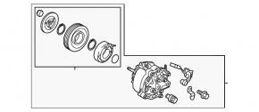 Mitsubishi Outlander 14-20 air conditioner compressor makes noise