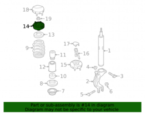 Front left shock absorber support Audi Q5 80A 18-24