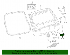 Lexus CT200h 11-17 Trunk Release Button