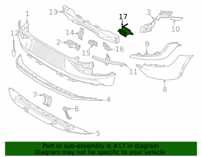 Left rear bumper reinforcement fang for Kia EV6 22-24