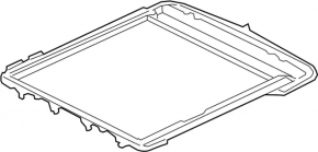 Panoramic mechanism frame rear Nissan Pathfinder 13-20