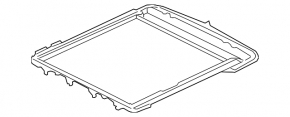Panoramic mechanism frame rear Nissan Pathfinder 13-20