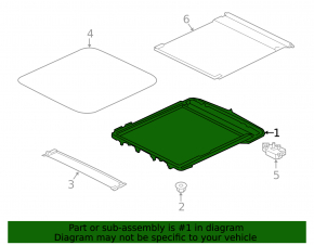 Panoramic mechanism frame rear Nissan Pathfinder 13-20