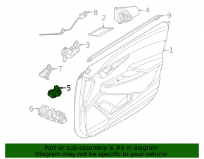 Front right window lift control Kia EV6 22-24