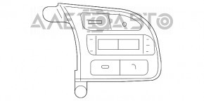 Steering wheel control buttons right Kia Niro 17-22 HEV, PHEV without cruise