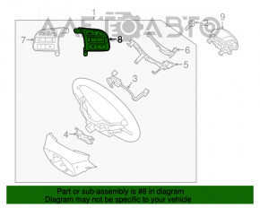 Steering wheel control buttons right Kia Niro 17-22 HEV, PHEV without cruise
