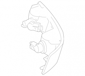 Rear bumper reflector right Mercedes X164 GL 10-13