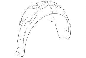 Rear right fender liner Mercedes S-class W222 14-20