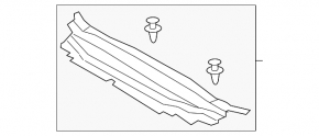 Ford Fusion mk5 13-20 TV trim panel broken mount