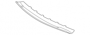 Front bumper trim lower Ford Explorer 18-19 rest, black, scratches