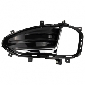 Left front bumper grille for Ford Edge 19-24 under fog lights with chrome molding