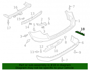 Reflector rear right Ford Explorer 20-