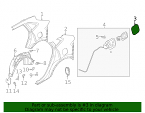 Fuel filler flap Ford Escape MK4 20-