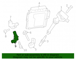 Crankshaft Position Sensor Land Rover Range Rover 13-21 3.0, 5.0