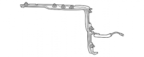 Left tailgate position sensor Jaguar F-Pace X761 17-