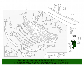 Cruise radar bracket Mazda CX-9 16- touring