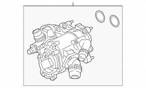 Thermostat housing BMW 2 F44 20-24 B46