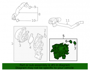 Thermostat housing BMW 2 F44 20-24 B46