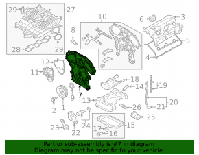 Infiniti Q50 14-15 3.7 VQ37VHR Outer Engine Front Cover