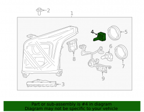 Xenon lamp Cadillac ATS 13-19