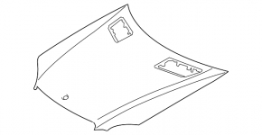 Bonnet naked Mercedes W164 ML white