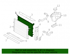 BMW F30 17-18 B46 Type 2 Water Cooling Radiator