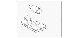 Front left light for VW Jetta 19 - grey, under sunroof