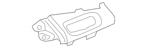 Left dashboard cover for Chevrolet Volt 16 - gray, for light control