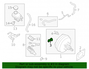 Nissan Rogue 14-20 Vacuum Booster Pressure Sensor