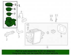 Honda Clarity 18-19 usa brake master cylinder reservoir