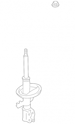 Rear left shock absorber Toyota Solara 2.4 04-06