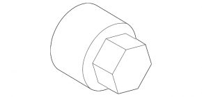 Audi E-Tron 19-23 black wheel bolt cap for wheel lock