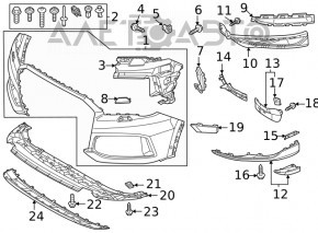 Mudguard arch front right Audi Q7 16-