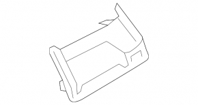 Front panel trim left BMW 7 G11 G12 16-19 wood, with air duct, with backlight