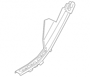 Door sill trim rear left BMW X5 G05 19-23 black with chrome insert BMW