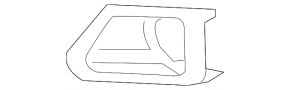 Left fog light frame for Toyota Rav4 19-24 Adventure
