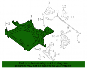 Front subframe Nissan Altima 14-18