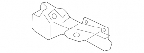Mudguard threshold rear left Subaru Legacy 15-19 front