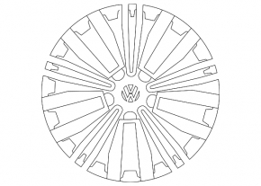 Wheel disk R18 VW Tiguan 18 - curb