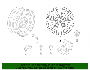 Wheel disk R18 VW Tiguan 18 - curb