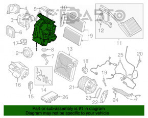 Heater assembly Mini Cooper F56 3d 14-