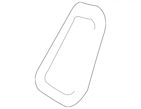 Lower front left trunk arch trim plug for Lexus CT200h 11-17, black, worn