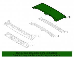 Roof metal Kia Sorento 10-15 for panorama, sawed off, butts