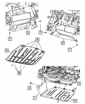 Engine protection Jeep Compass 11-16 2.0