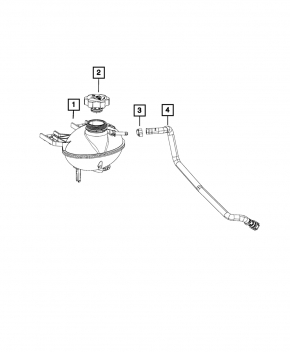 Expansion tank cooling Jeep Compass 17- 2.4 with cap