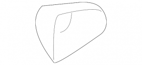 Toyota Highlander 14-19 Front Right Outer Handle Cap