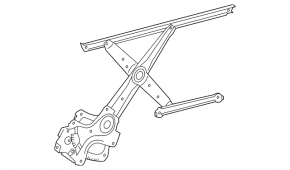 Rear right window lifter with motor for Toyota Sienna 11-15
